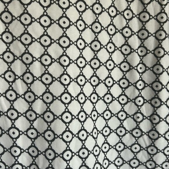 Jones New York Signature graphic  cotton knit zipper shoulder top size XL - Picture 4 of 9